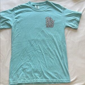 17th Street Surf Shop Men’s Aqua Crew Neck T-Shirt, Small